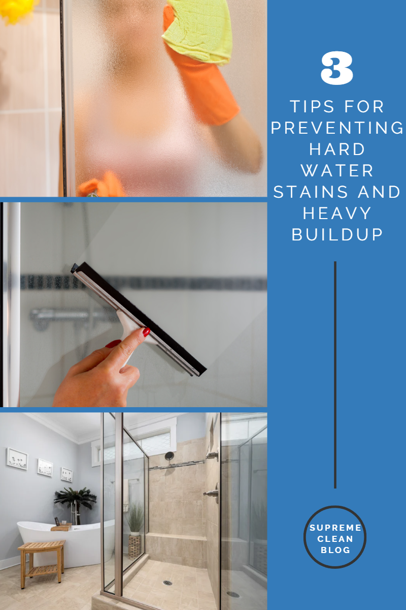 Myproperdeets - How to Clean Glass Shower Doors What's the most common  cleaning challenge with glass shower doors? Minerals in hard water, which  build up over time to create a milky-white film